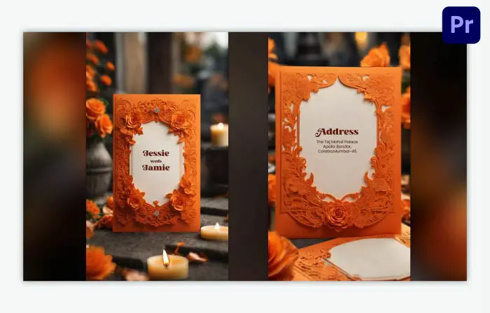 Best Unique 3D Floral Wedding Invitation Instagram Story